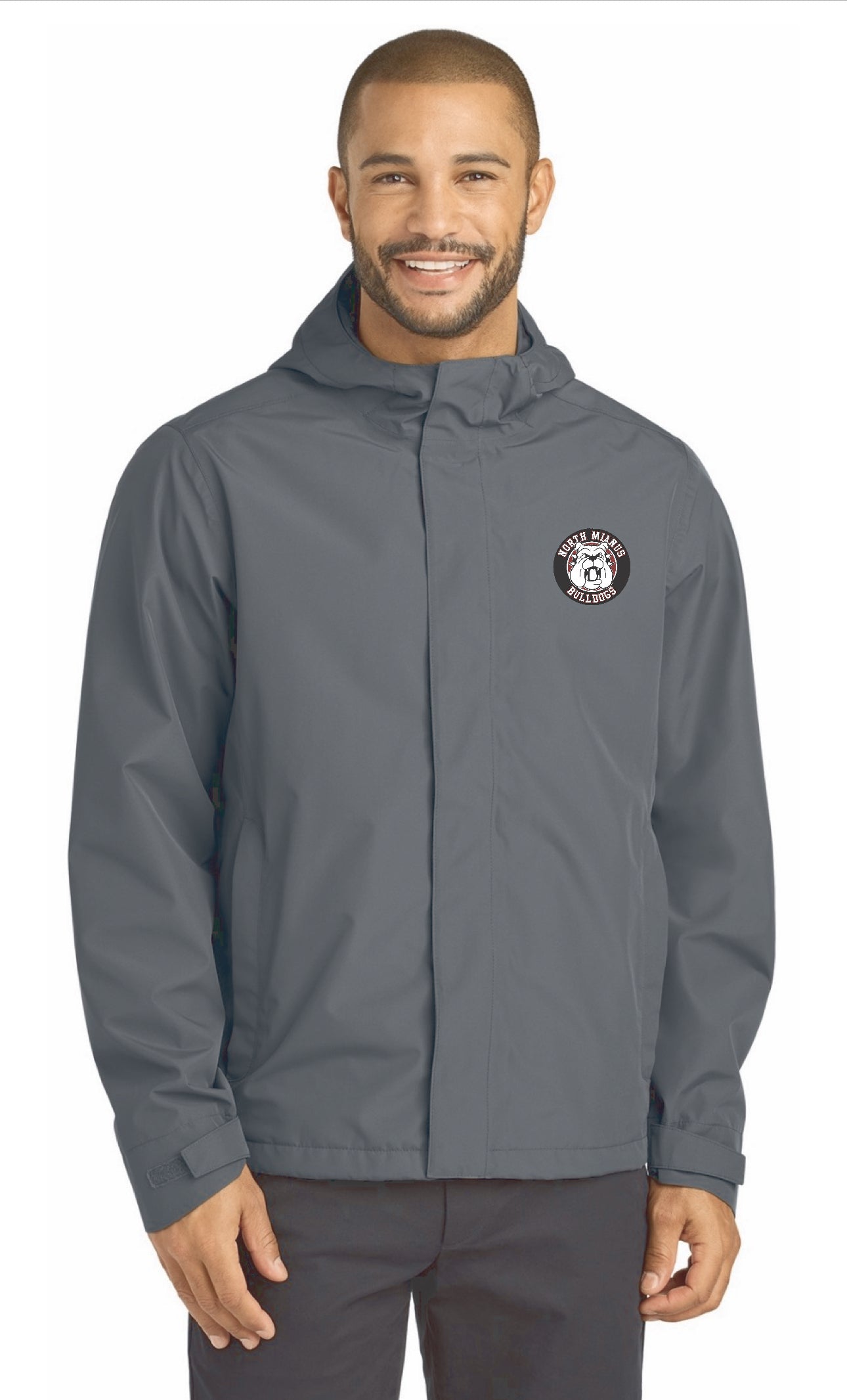 Bulldogs Port Authority Waterproof Rain Jacket (EMBROIDERED)