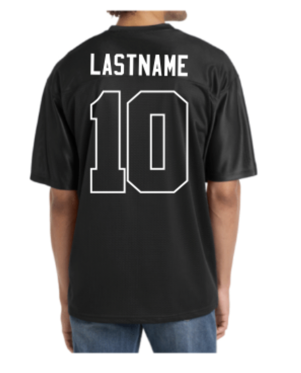 Bulldogs Football "Jersey" Black (CUSTOMIZE IT!)