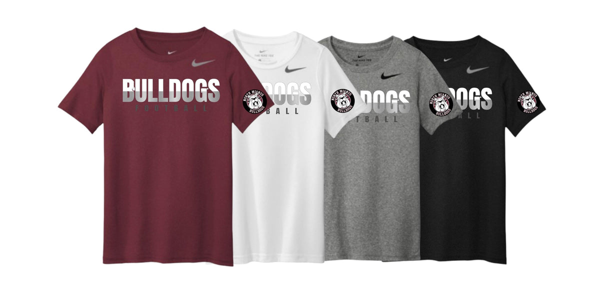 2026 Bulldogs Nike Split Text Dri-Fit T-Shirt (CUSTOMIZE IT!)