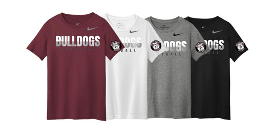2026 Bulldogs Nike Split Text Dri-Fit T-Shirt (CUSTOMIZE IT!)