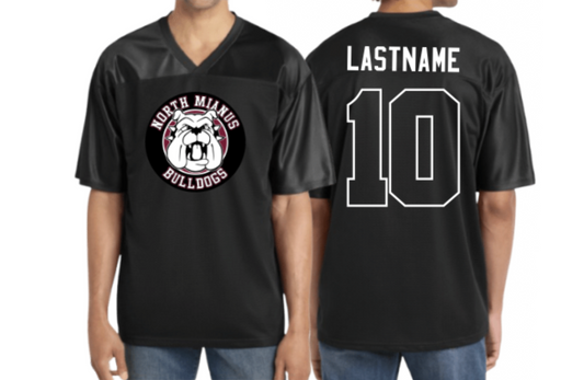 Bulldogs Football "Jersey" Black (CUSTOMIZE IT!)