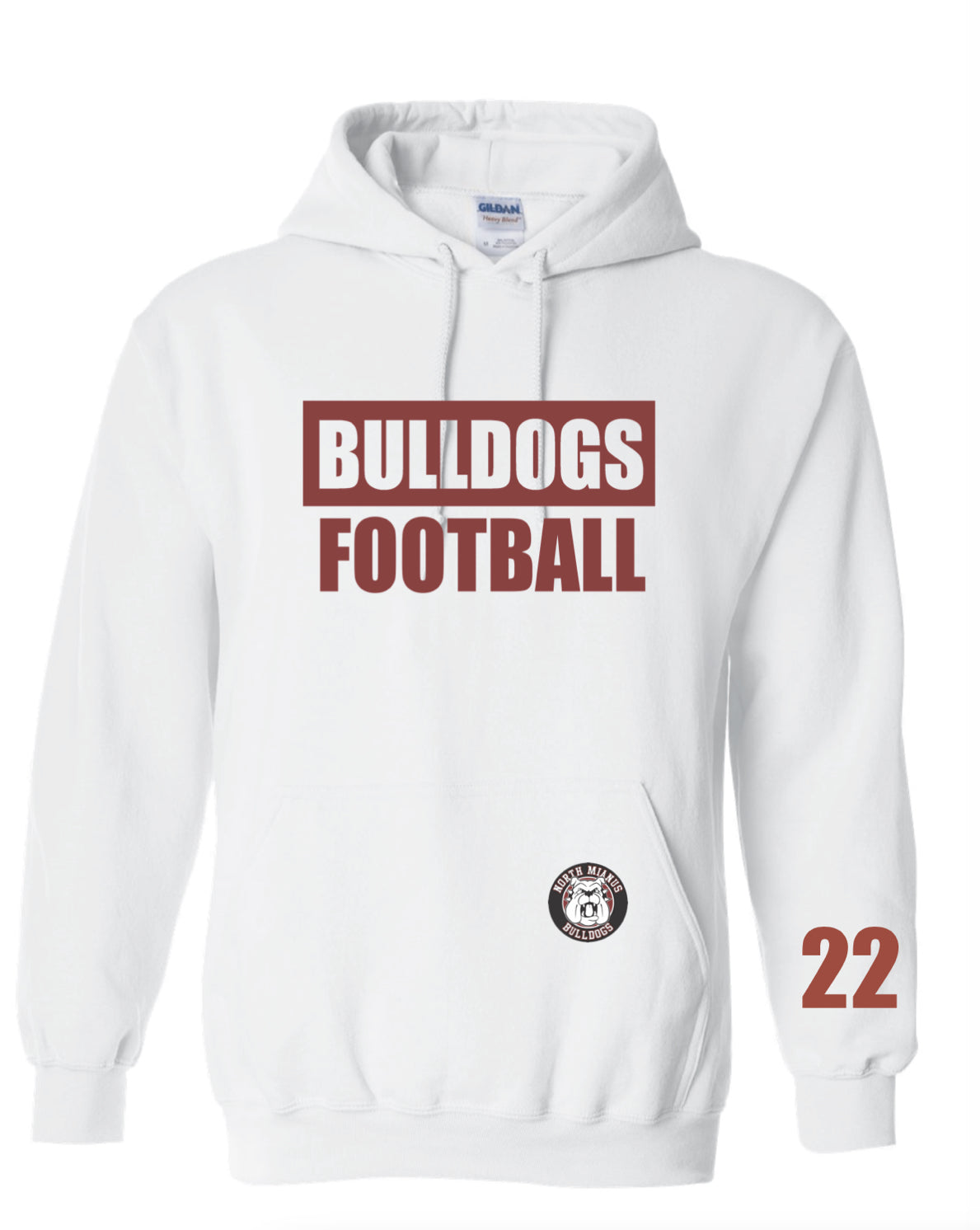 Bulldogs Heavy Blend Block Sweatshirt (CUSTOMIZE IT!)