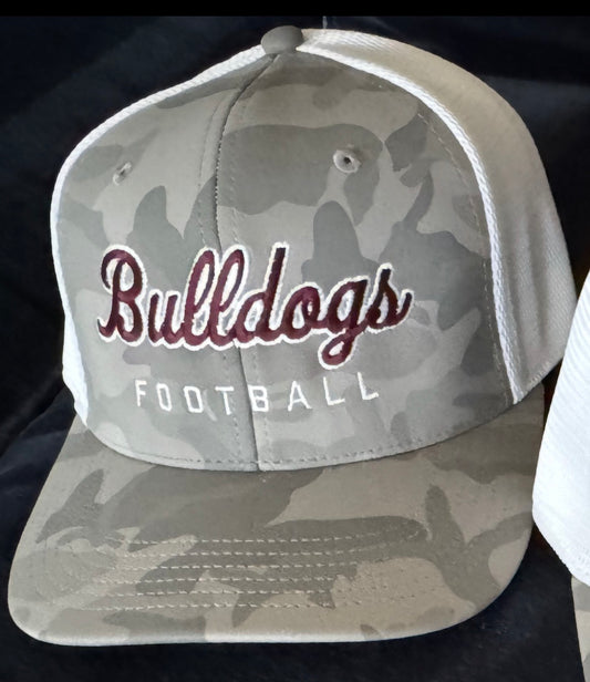 Bulldogs Grey Script Rope Trucker Hat