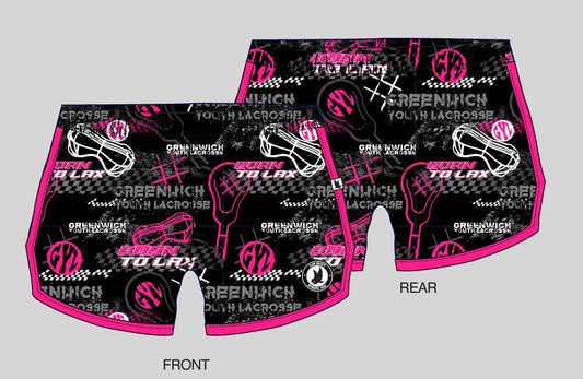 GYL 2026 Custom Black Flow Shorts GIRLS
