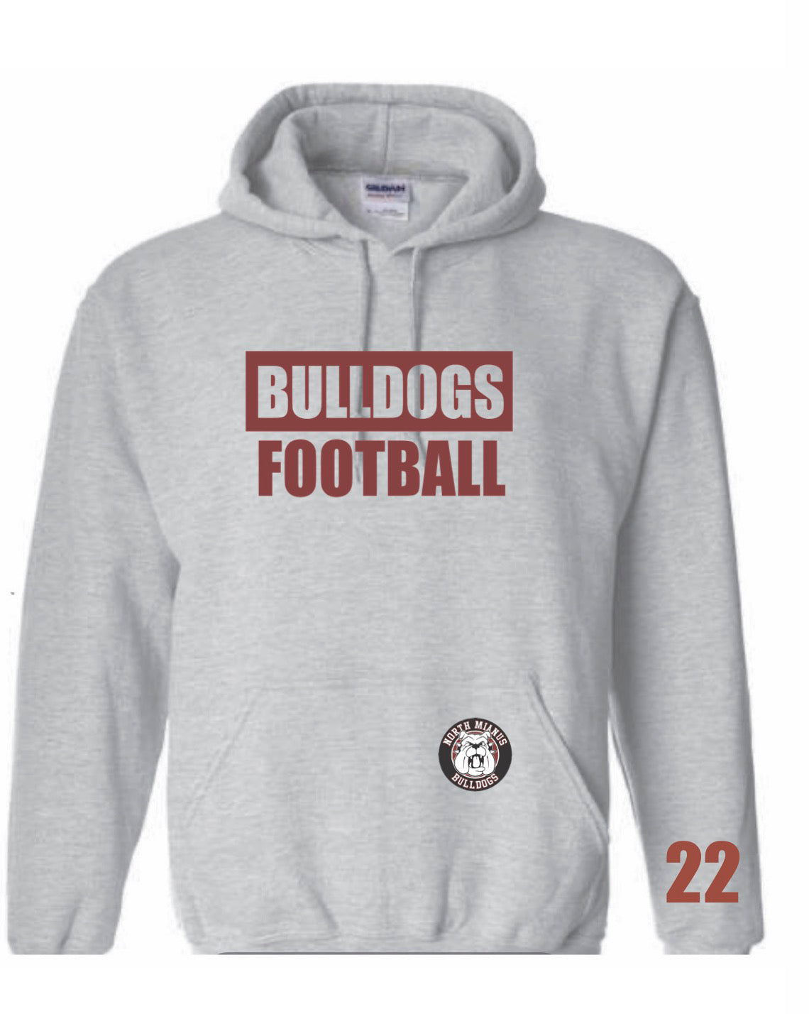 Bulldogs Heavy Blend Block Sweatshirt (CUSTOMIZE IT!)