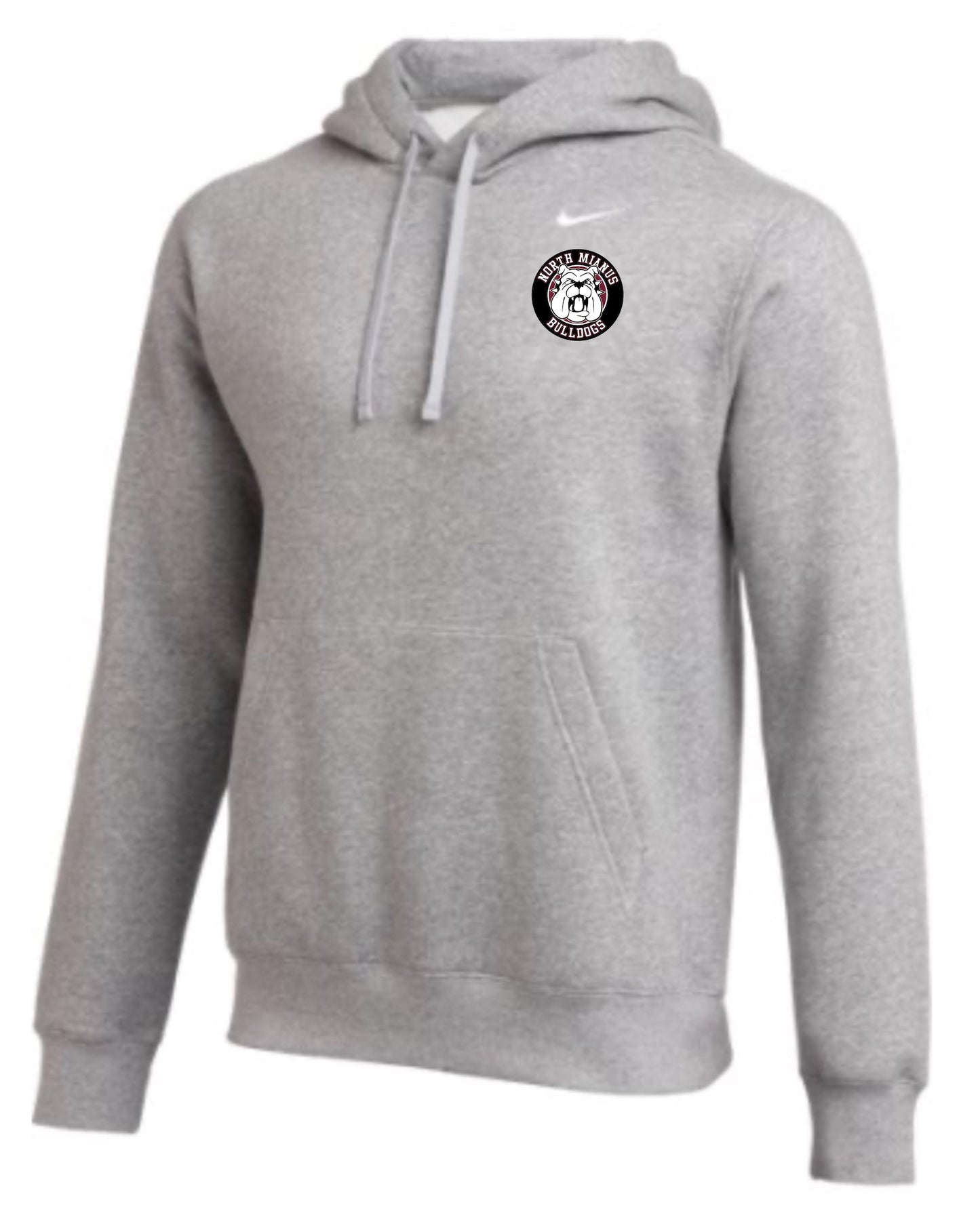 Bulldogs Nike Club Pullover with Round Logo (EMBROIDERED)