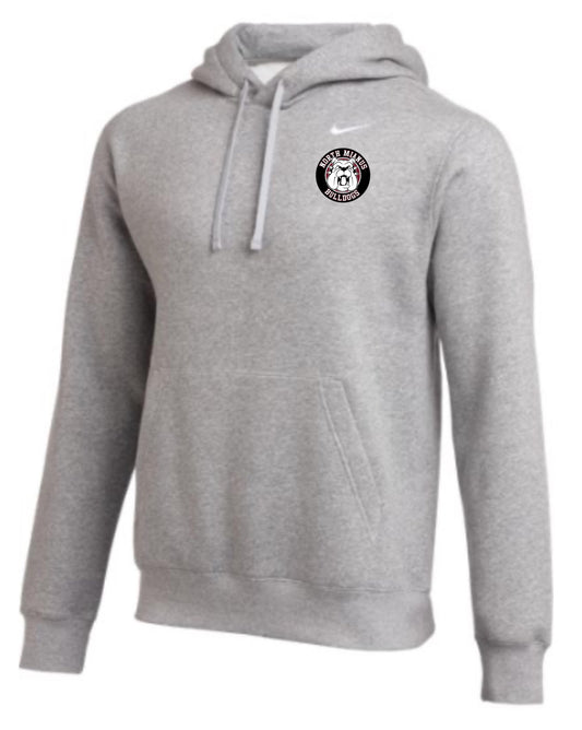 Bulldogs Nike Club Pullover with Round Logo (EMBROIDERED)