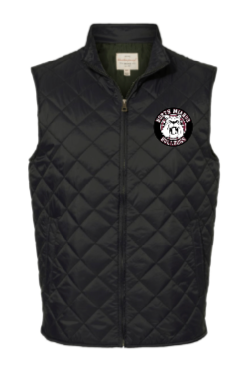 2026 Bulldogs Mens Quilted Vest (EMBROIDERED)