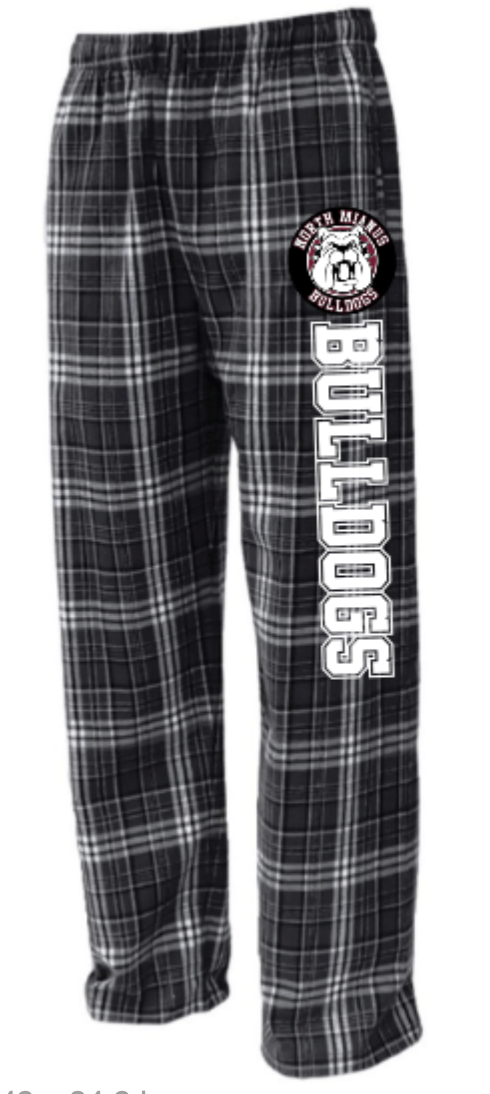 Bulldogs 2026 Pennant Flannel Pajama Bottoms (ADULT)