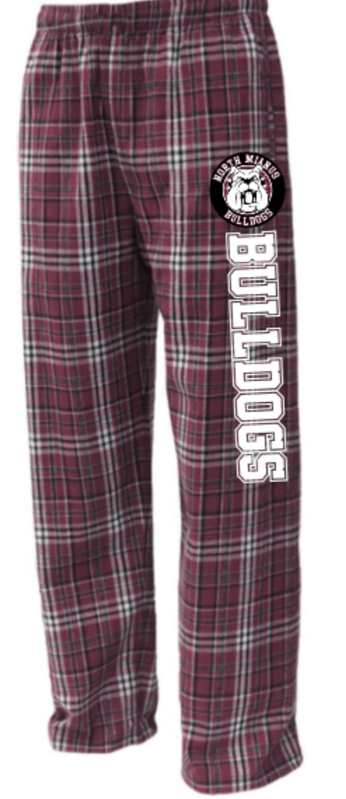 Bulldogs 2026 Pennant Flannel Pajama Bottoms (ADULT)